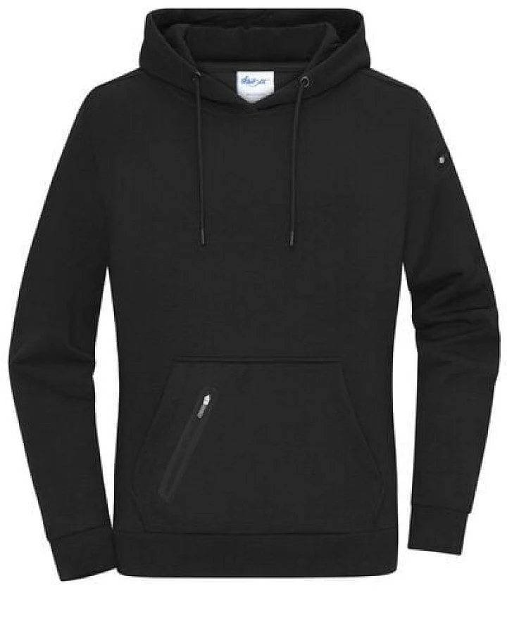 Daiber Damen Hoodie Kapuzenpullover Pullover Kängurutasche mit Reißverschlusstasche Ärmeltasche Kapuze