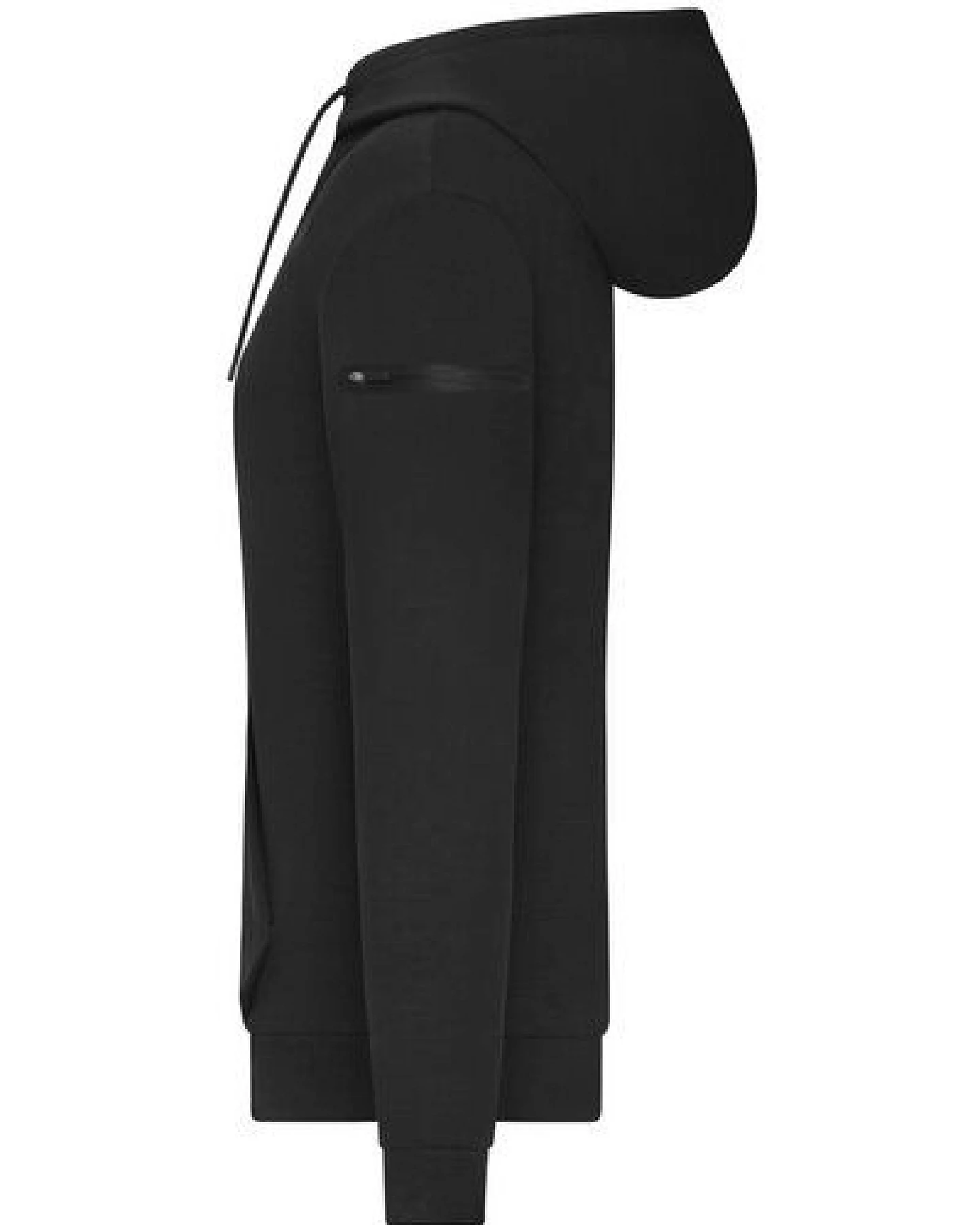 Daiber Damen Hoodie Kapuzenpullover Pullover Kängurutasche mit Reißverschlusstasche Ärmeltasche Kapuze – Ansicht 2
