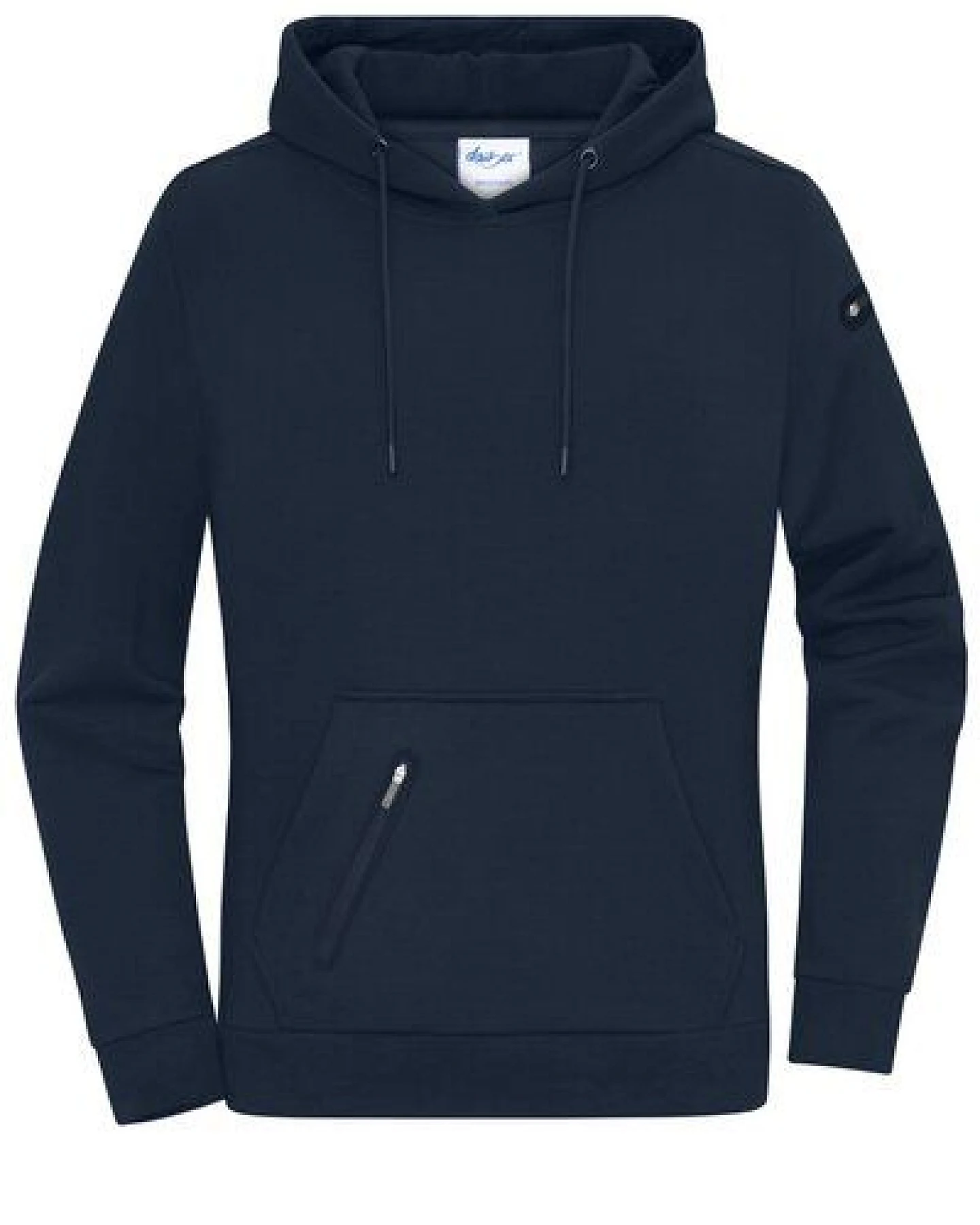 Daiber Damen Hoodie Kapuzenpullover Pullover Kängurutasche mit Reißverschlusstasche Ärmeltasche Kapuze – Ansicht 2