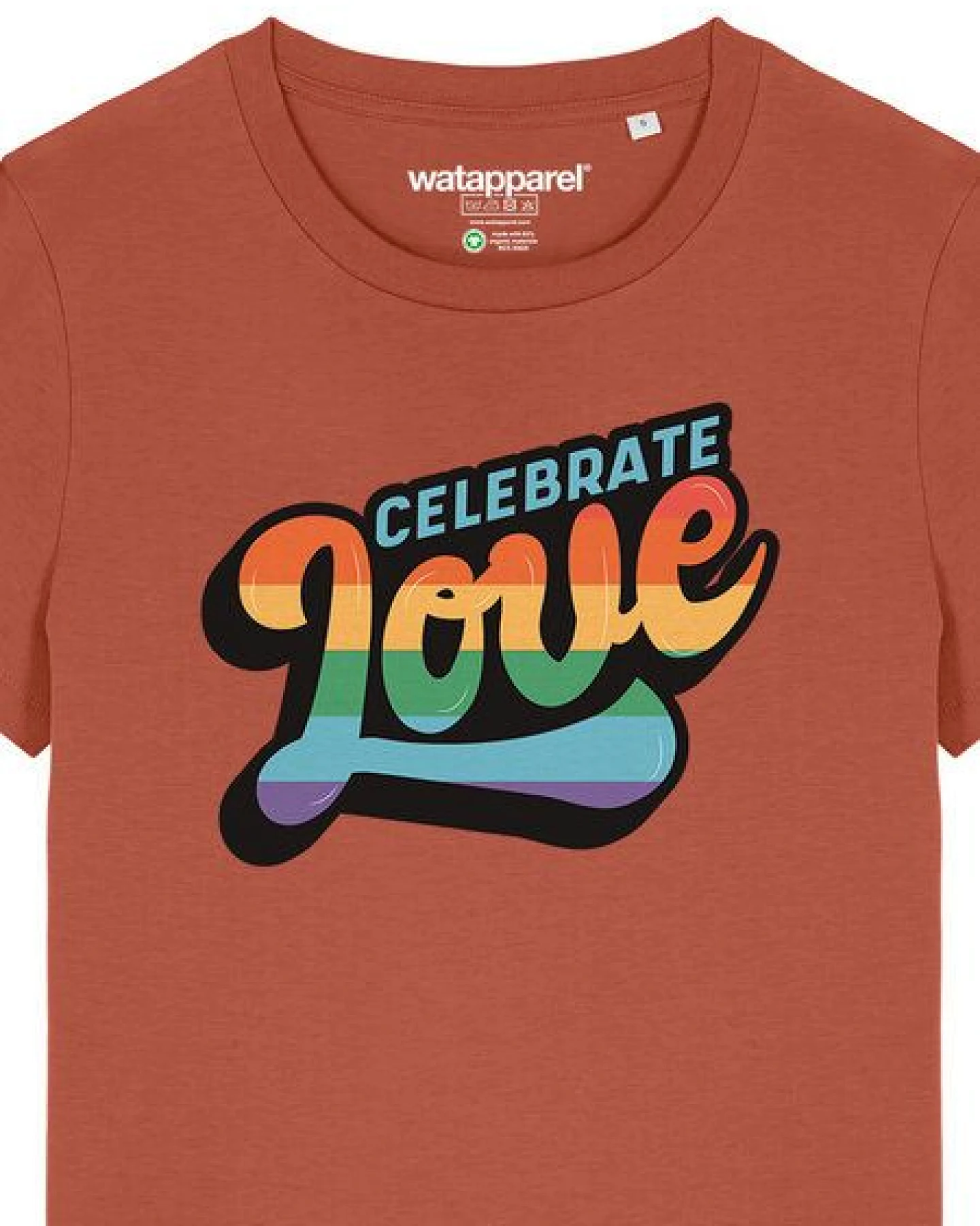 watapparel T-Shirt Frauen Celebrate Love – Ansicht 3