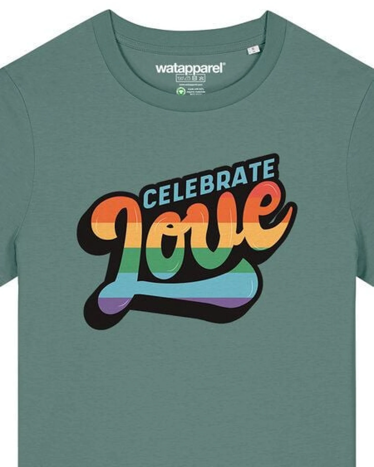 watapparel T-Shirt Frauen Celebrate Love – Ansicht 3