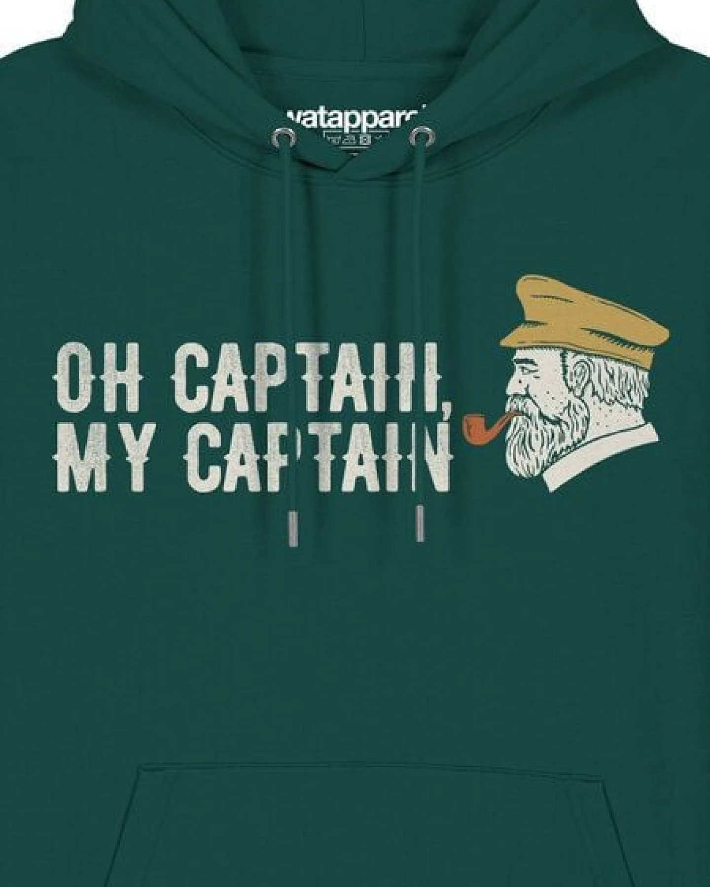 watapparel Hoodie Unisex Oh captain my captain – Ansicht 3