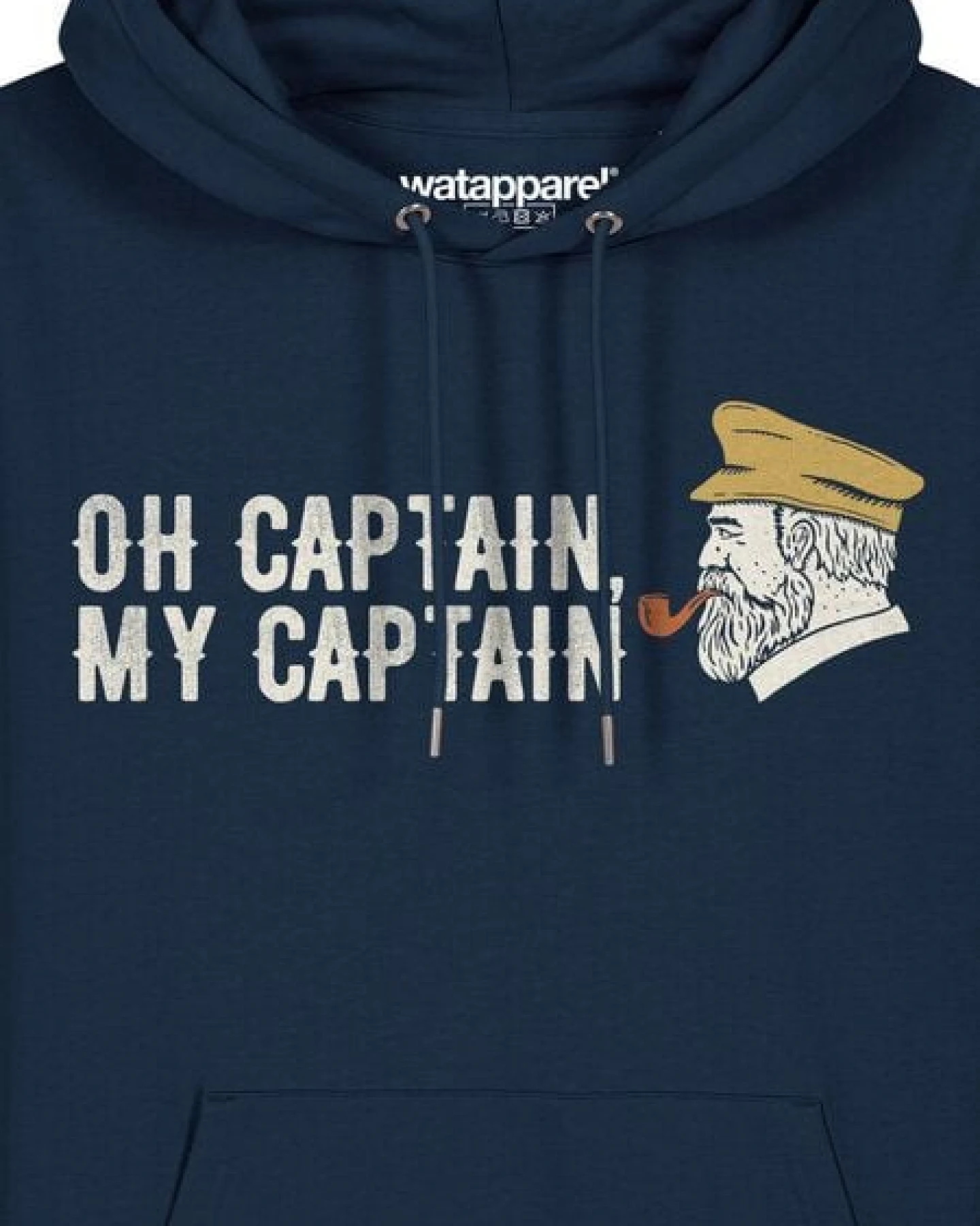 watapparel Hoodie Unisex Oh captain my captain – Ansicht 3