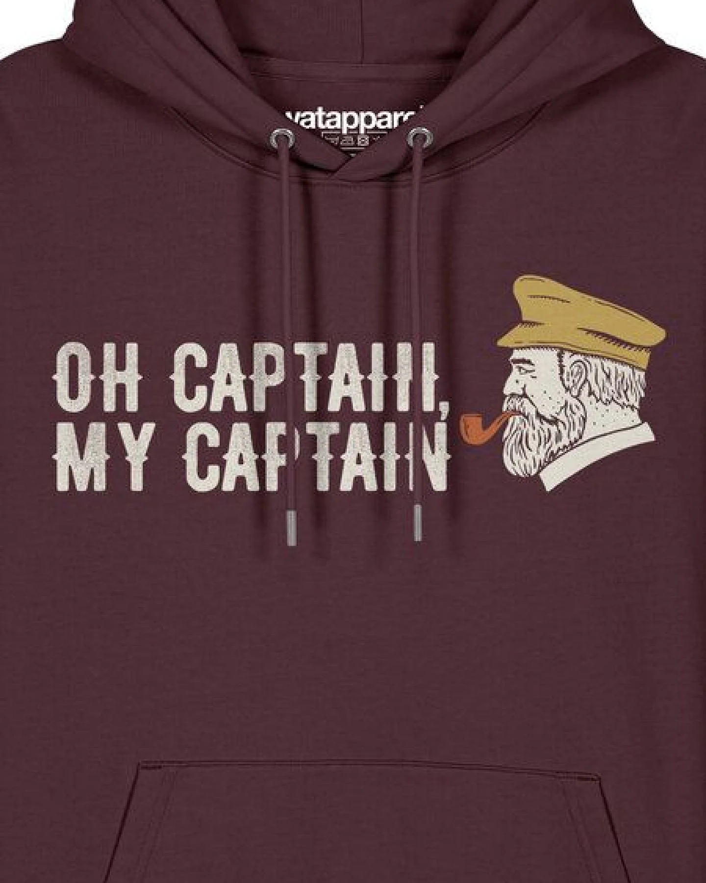 watapparel Hoodie Unisex Oh captain my captain – Ansicht 3
