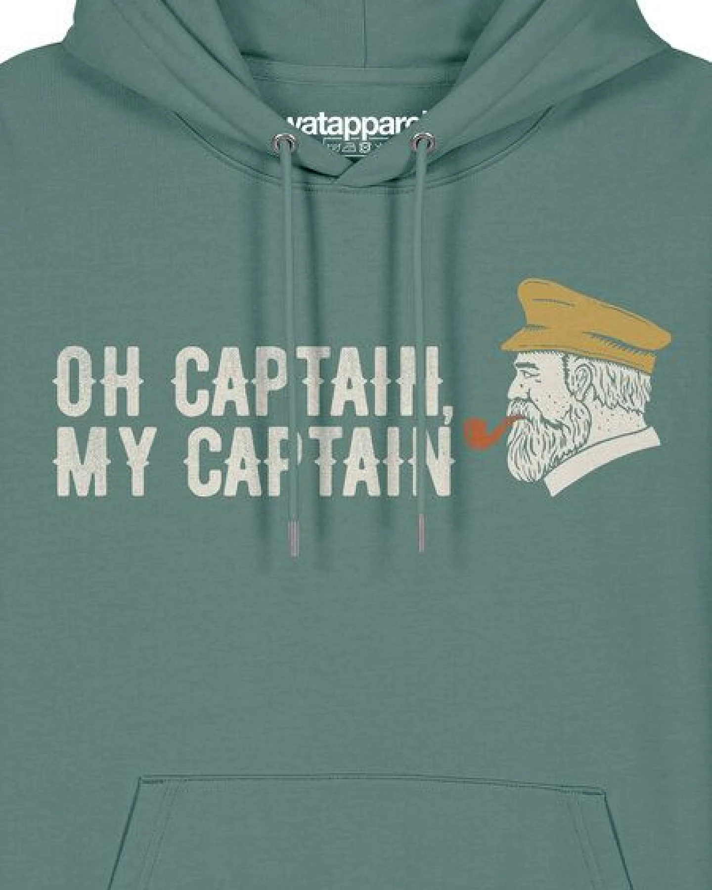 watapparel Hoodie Unisex Oh captain my captain – Ansicht 3