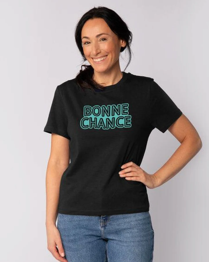 watapparel T-Shirt Frauen Bonne Chance