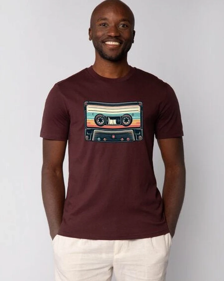 watapparel T-Shirt Unisex Retro Kassette