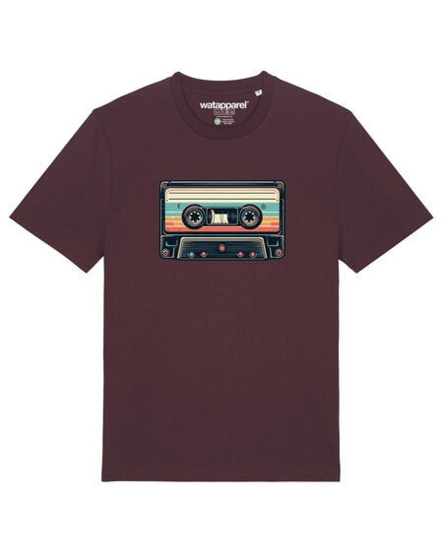 watapparel T-Shirt Unisex Retro Kassette – Ansicht 2