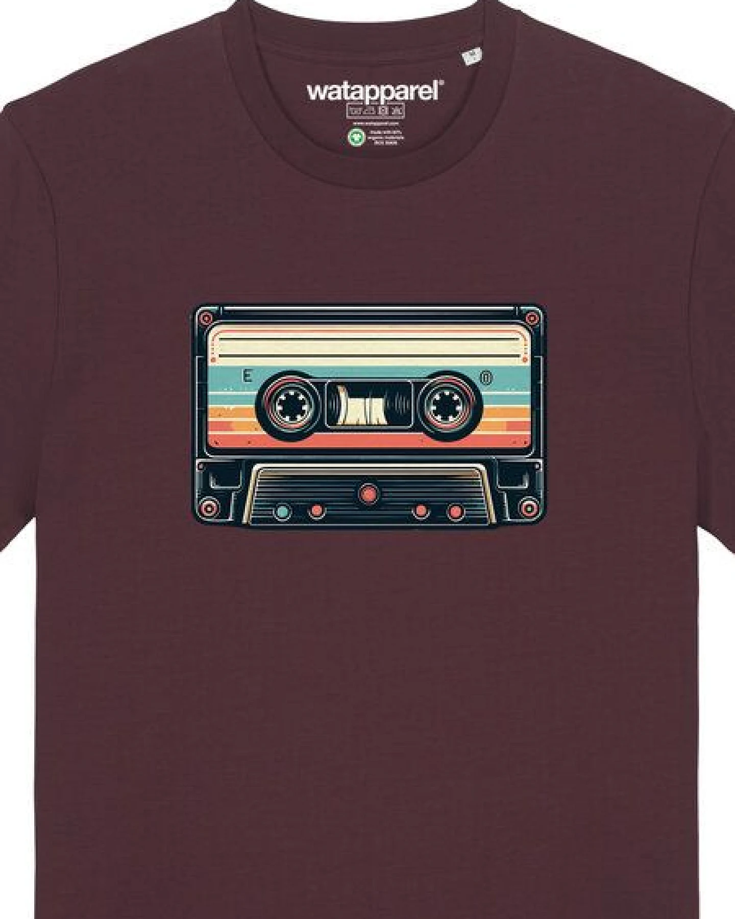 watapparel T-Shirt Unisex Retro Kassette – Ansicht 3