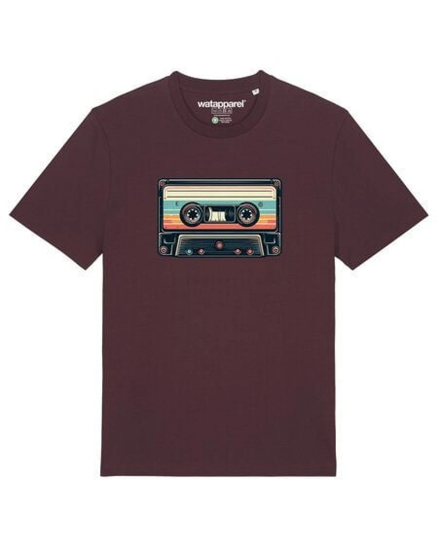 watapparel T-Shirt Unisex Retro Kassette – Ansicht 2