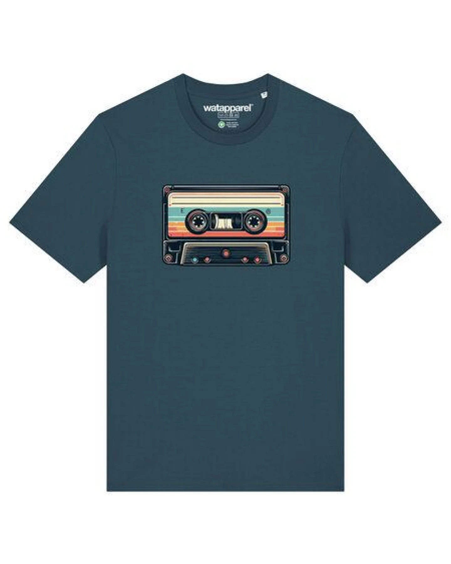 watapparel T-Shirt Unisex Retro Kassette – Ansicht 2