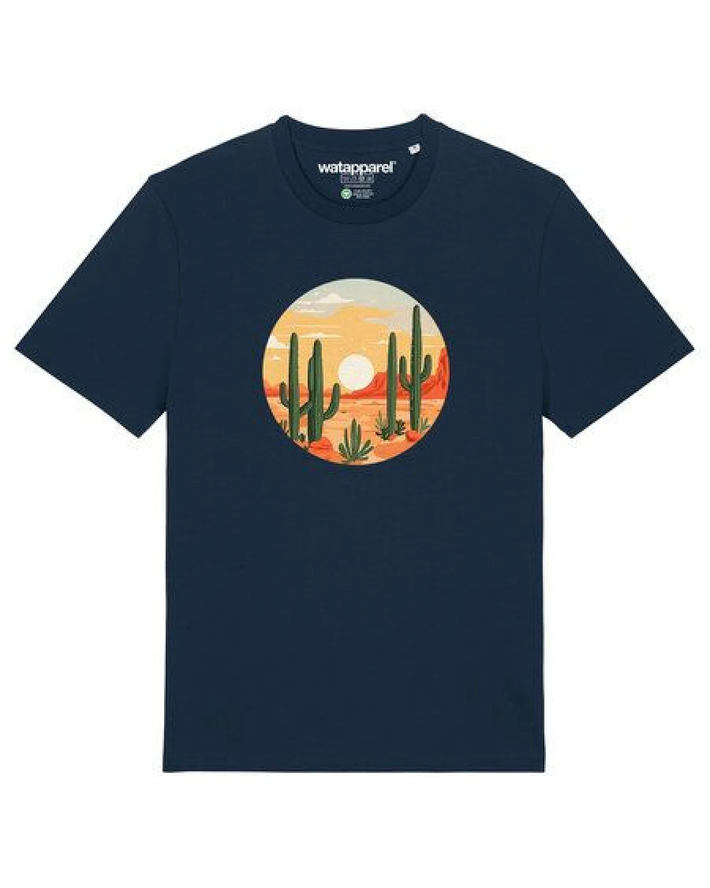 watapparel T-Shirt Unisex Sonnenuntergang in der Wüste – Ansicht 2