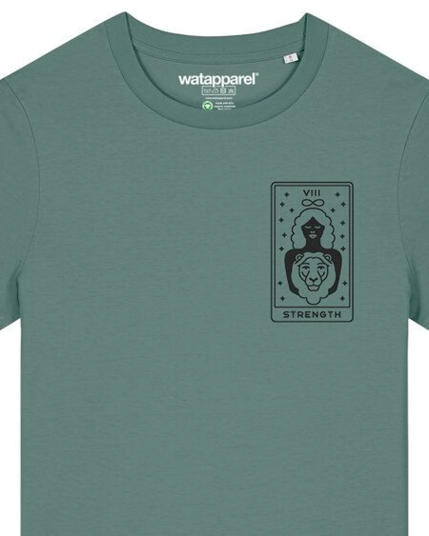 watapparel T-Shirt Frauen Tarot Strength – Ansicht 3