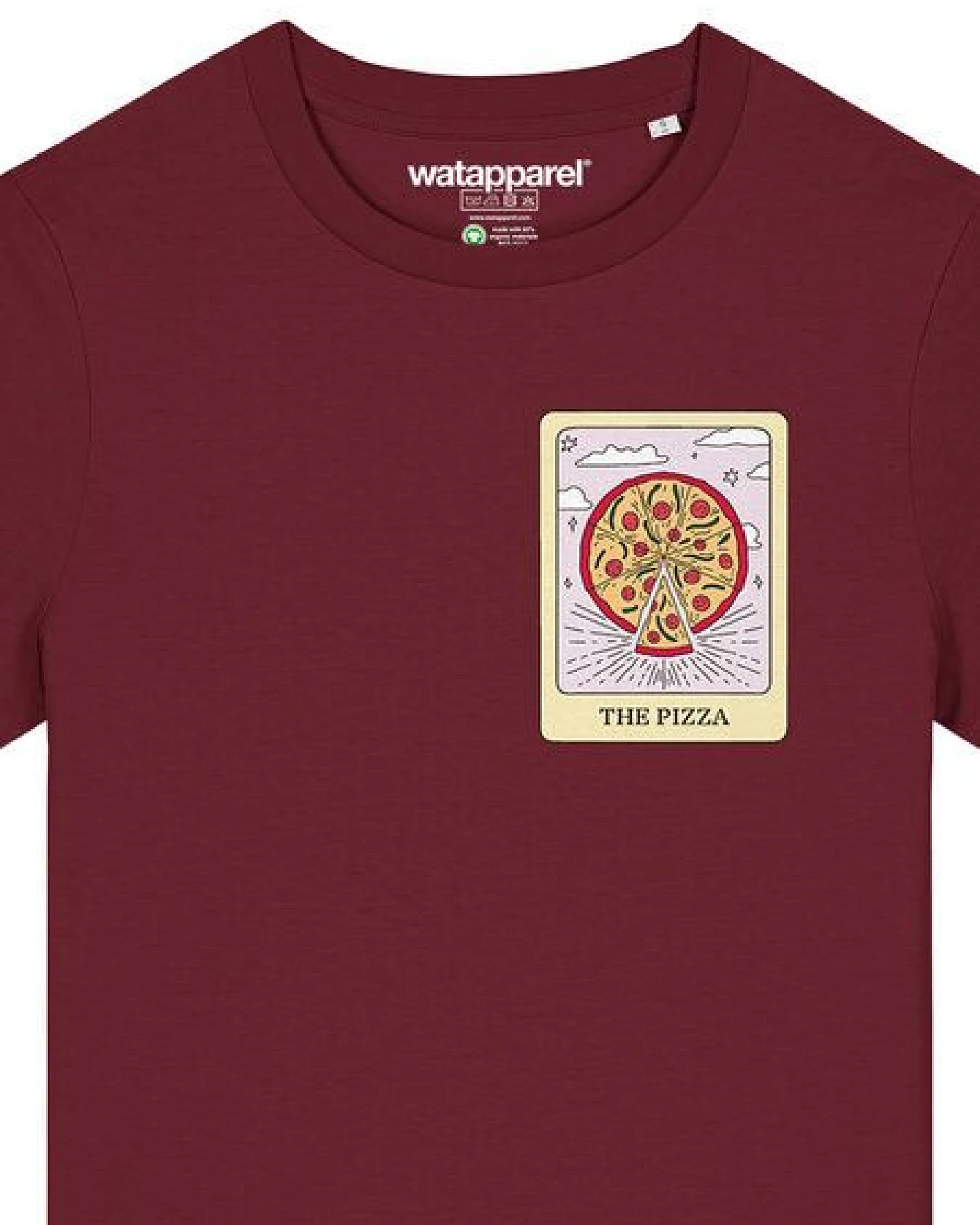 watapparel T-Shirt Frauen Tarot The Pizza – Ansicht 3