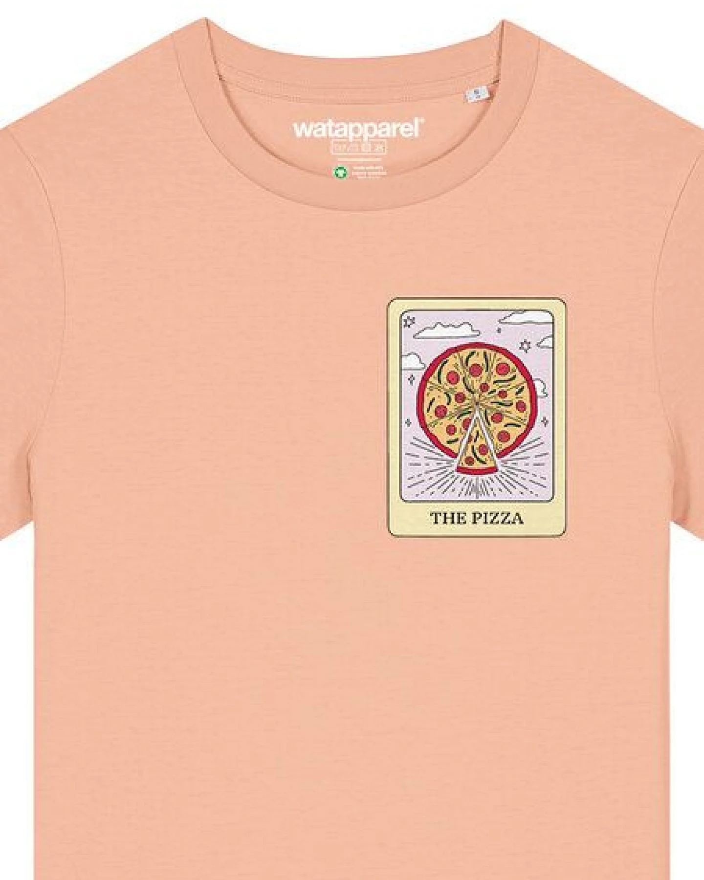 watapparel T-Shirt Frauen Tarot The Pizza – Ansicht 3