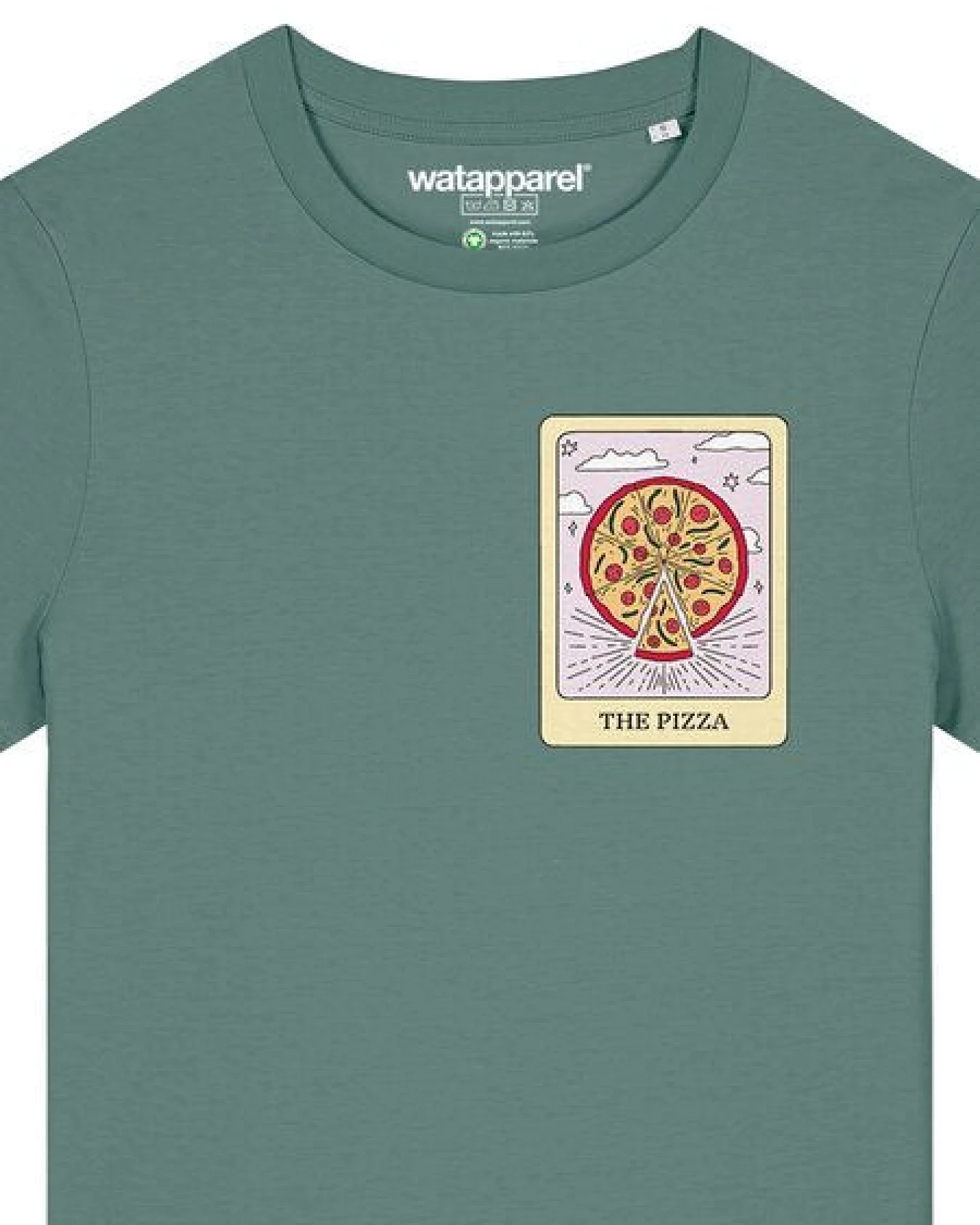 watapparel T-Shirt Frauen Tarot The Pizza – Ansicht 3