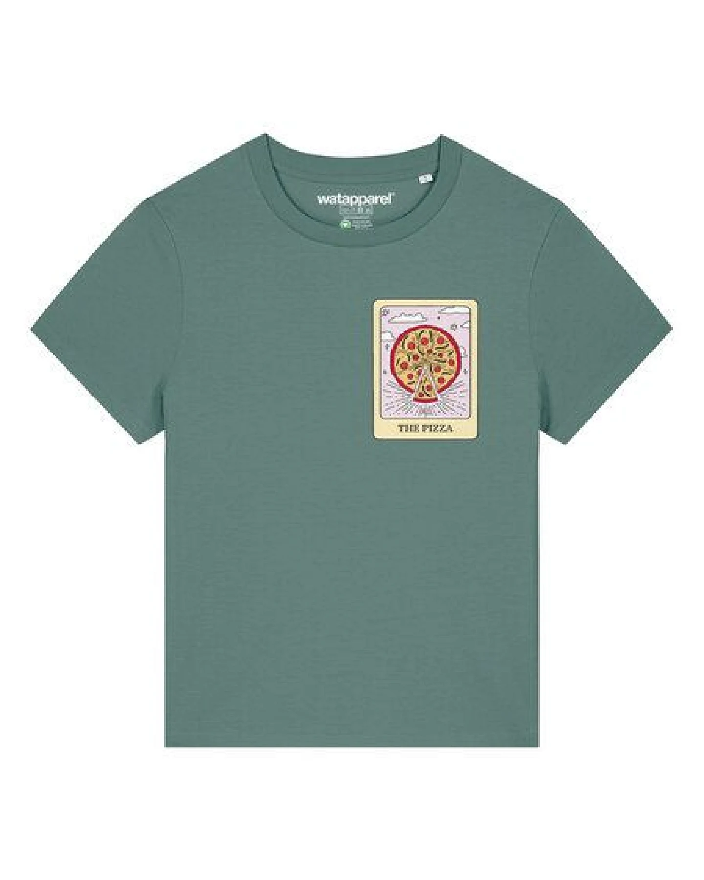 watapparel T-Shirt Frauen Tarot The Pizza – Ansicht 2