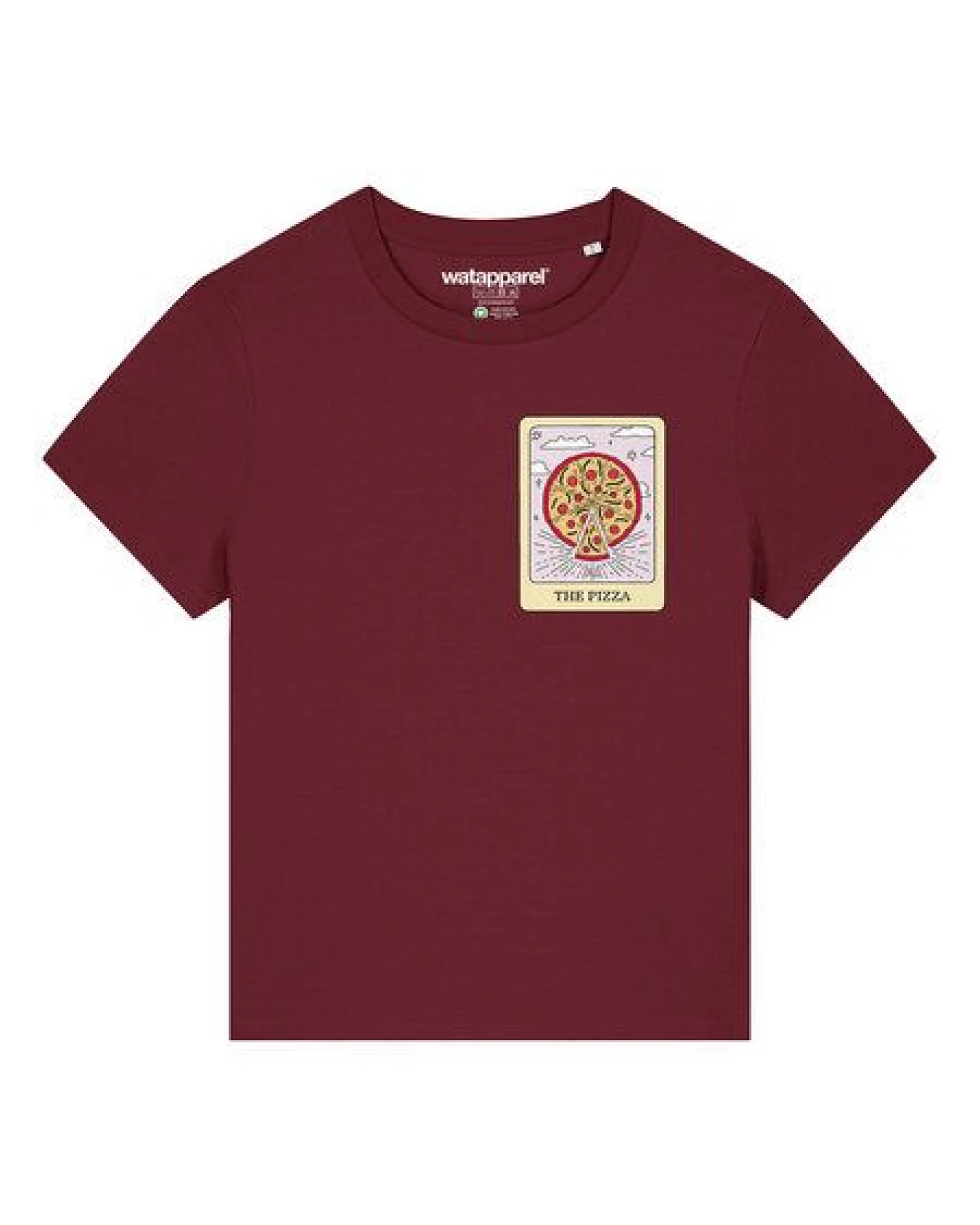watapparel T-Shirt Frauen Tarot The Pizza – Ansicht 2