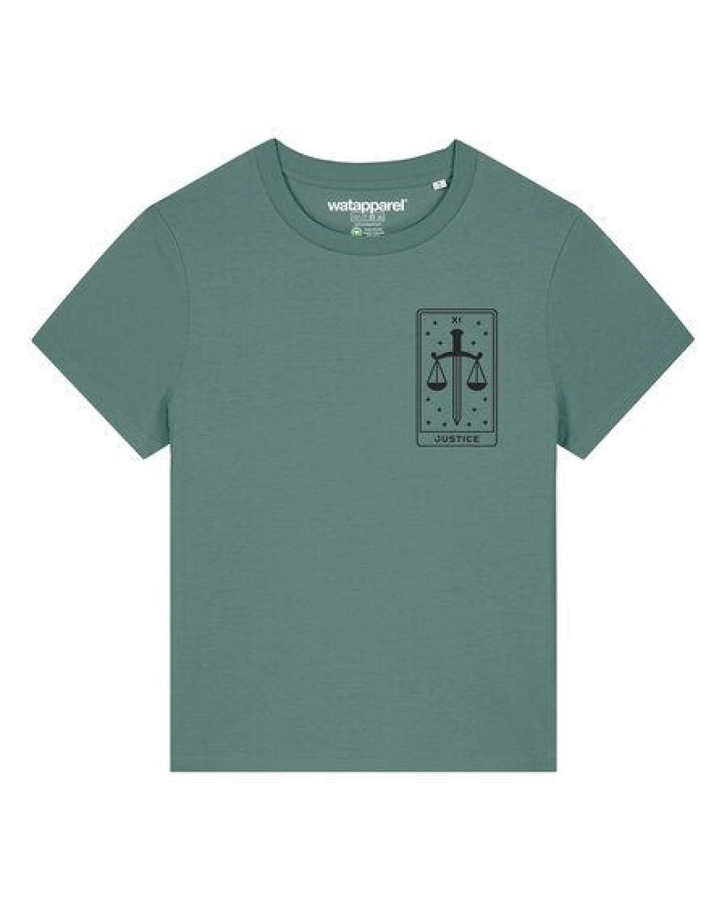 watapparel T-Shirt Frauen Tarot Justice – Ansicht 2