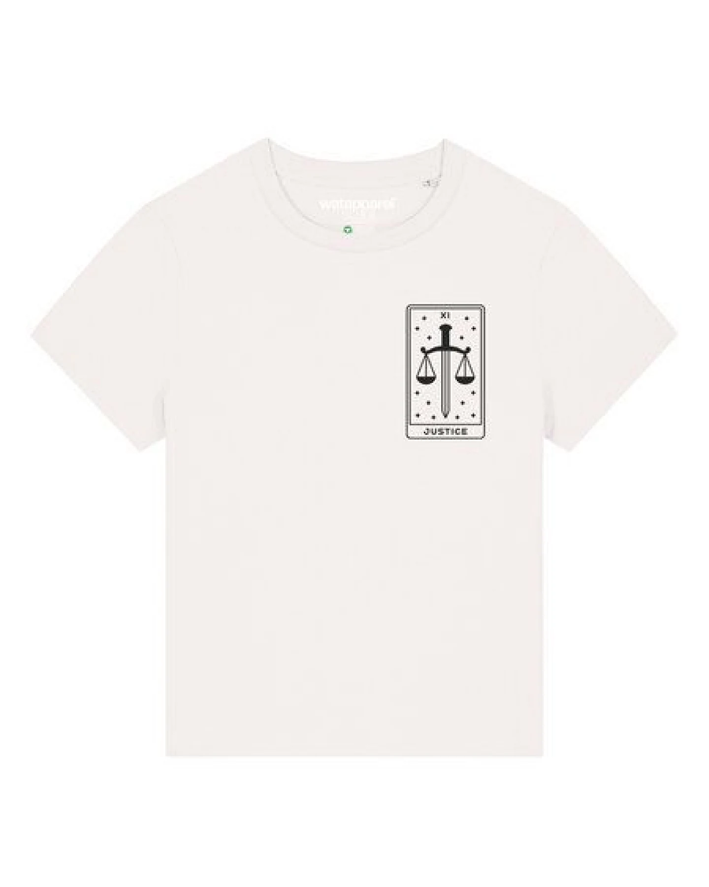 watapparel T-Shirt Frauen Tarot Justice – Ansicht 2