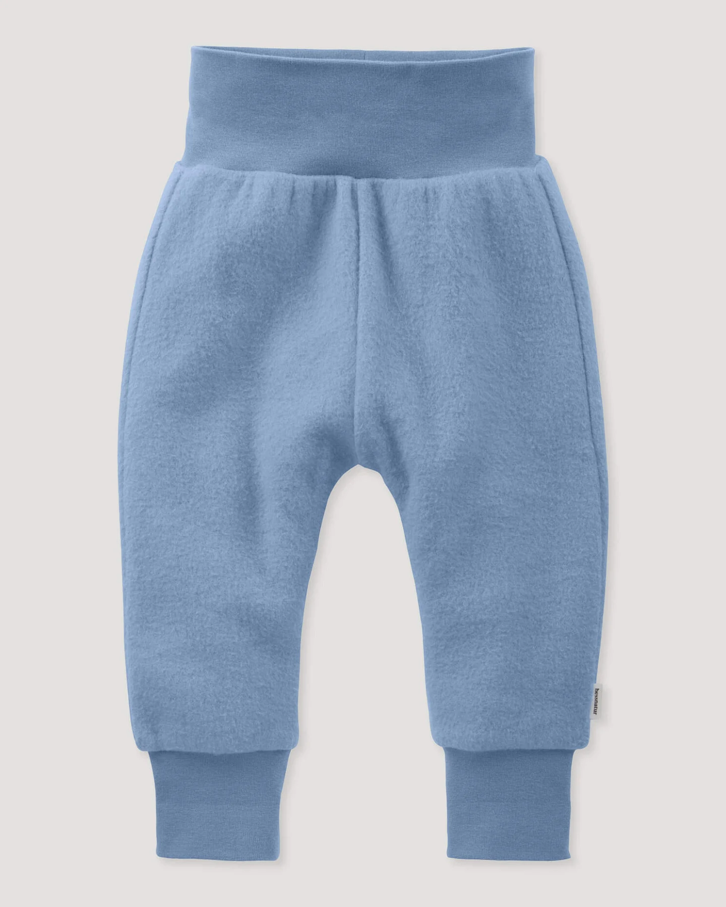 hessnatur Baby Softfleece Hose aus Bio-Baumwolle - blau - Größe 98/104 – Ansicht 3