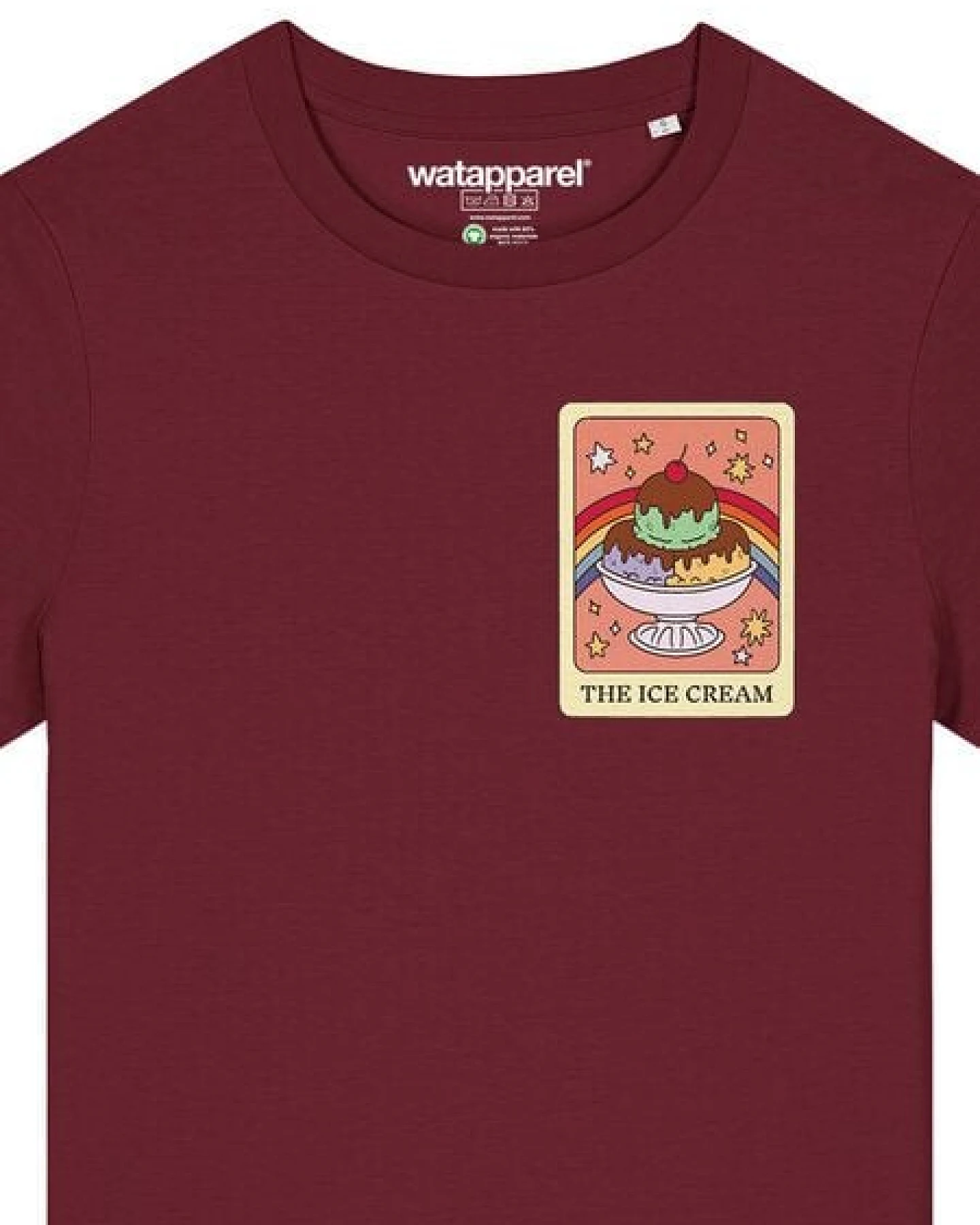 watapparel T-Shirt Frauen Tarot The Ice Cream – Ansicht 3
