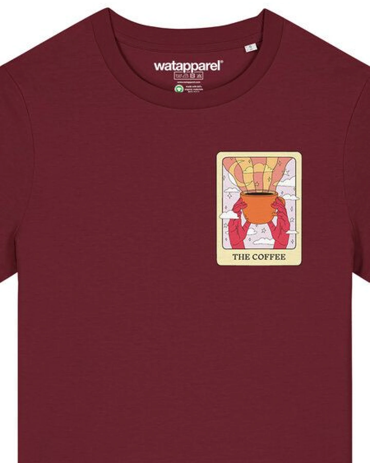 watapparel T-Shirt Frauen Tarot The Coffee – Ansicht 3