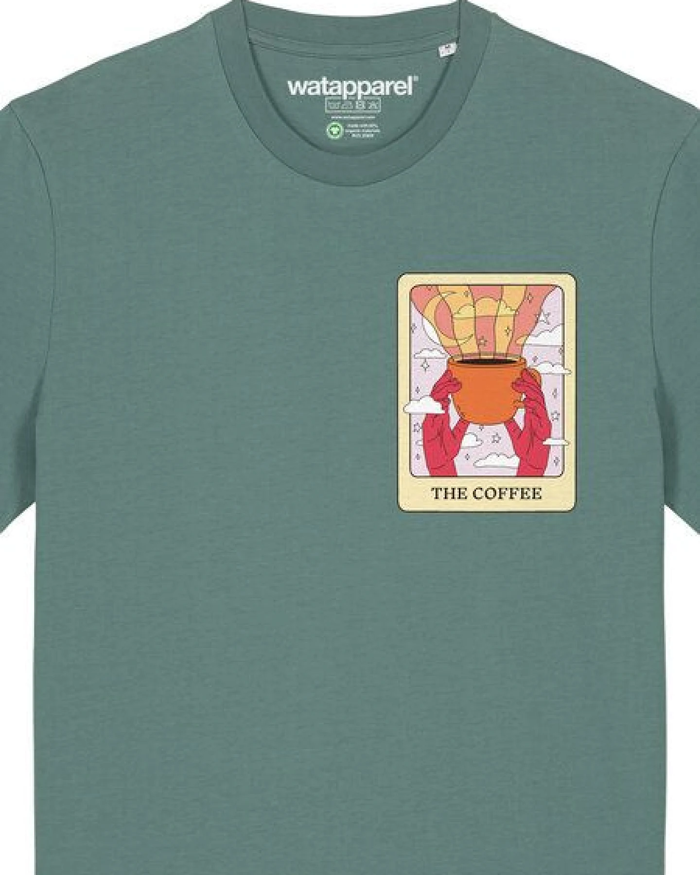 watapparel T-Shirt Unisex Tarot The Coffee – Ansicht 3