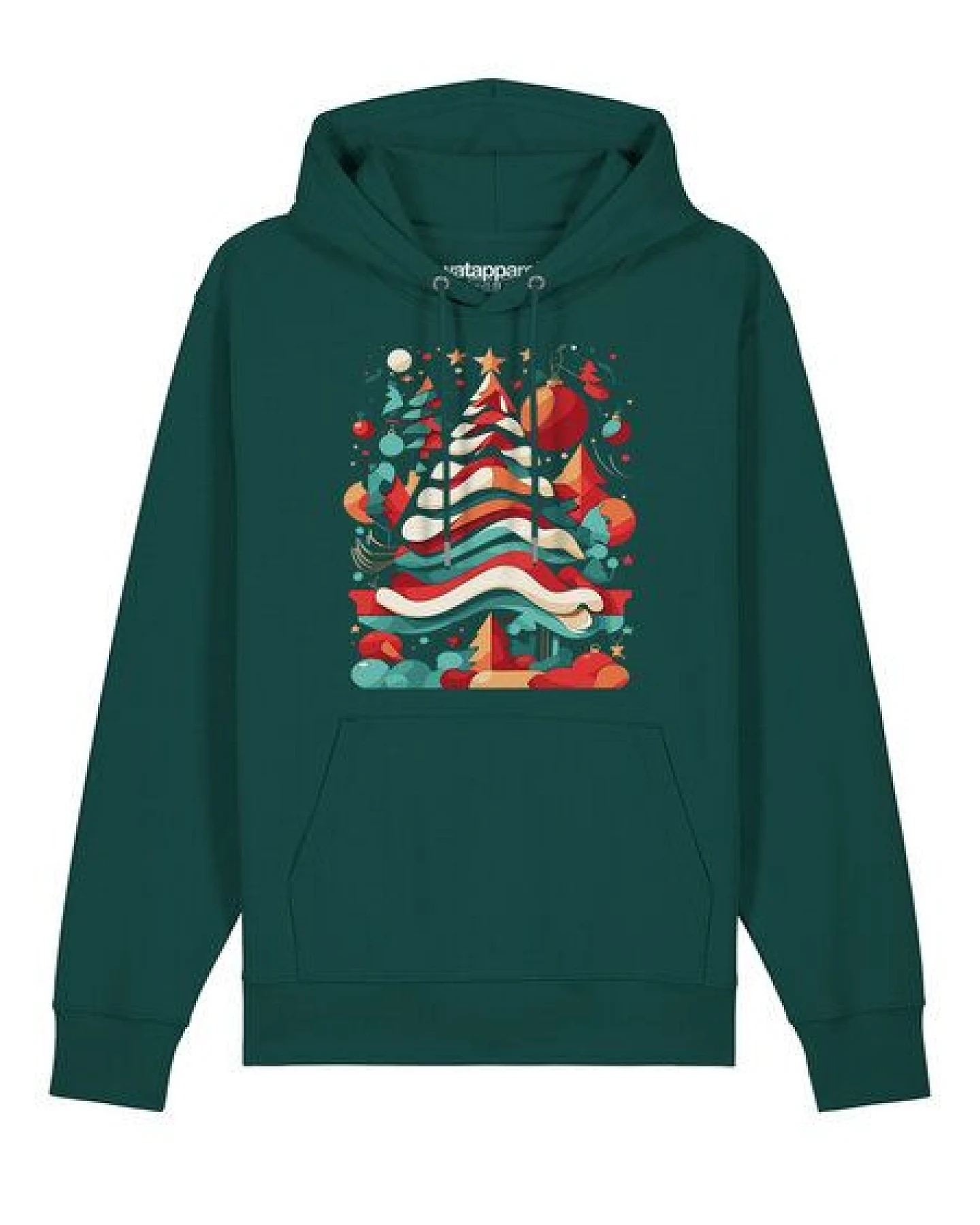watapparel Hoodie Unisex Christmas Tree – Ansicht 2