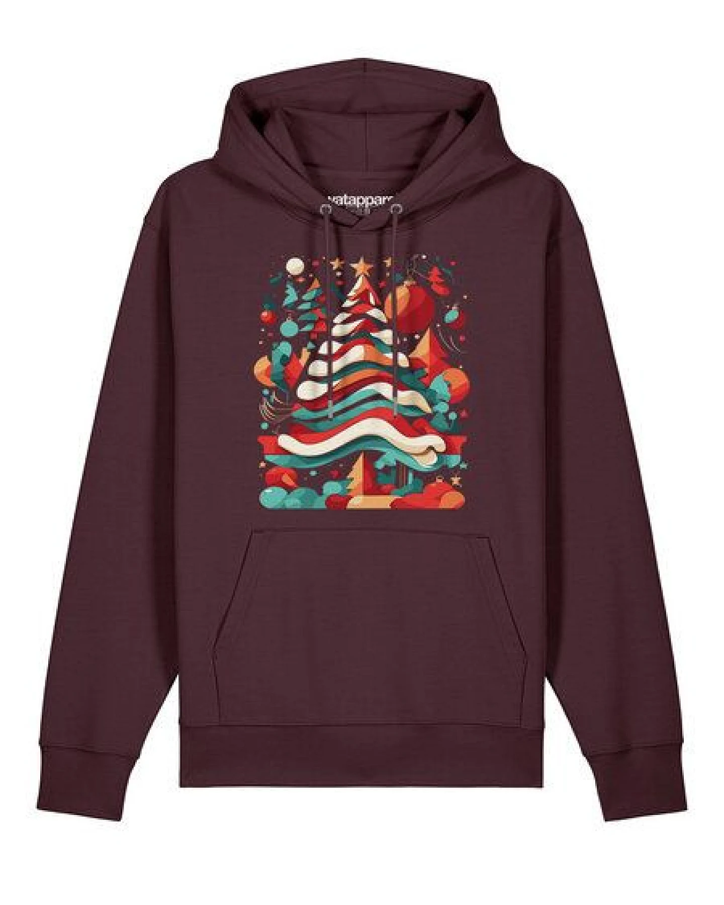 watapparel Hoodie Unisex Christmas Tree – Ansicht 2