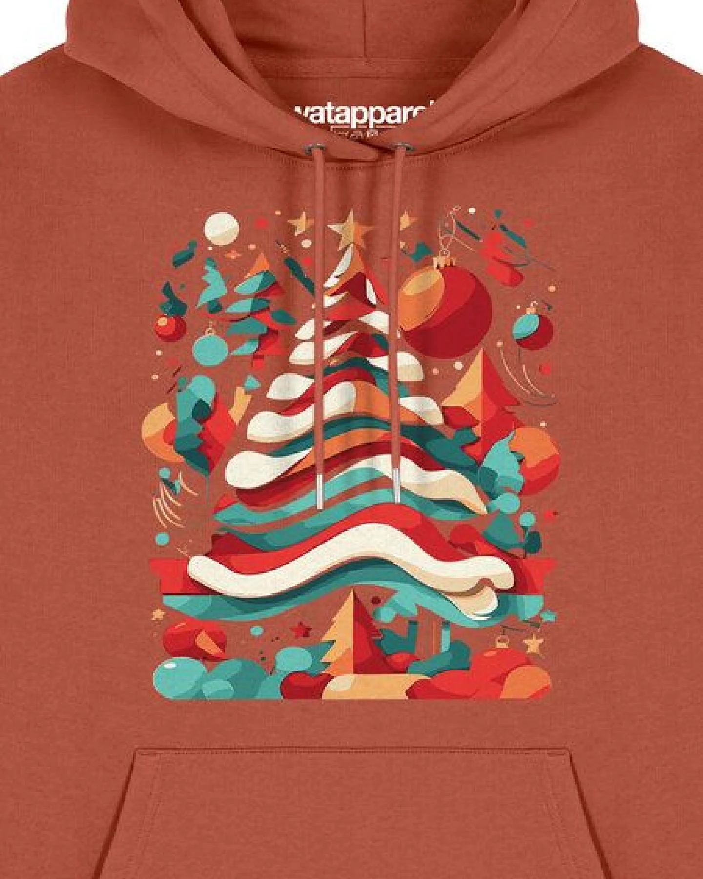 watapparel Hoodie Unisex Christmas Tree – Ansicht 3