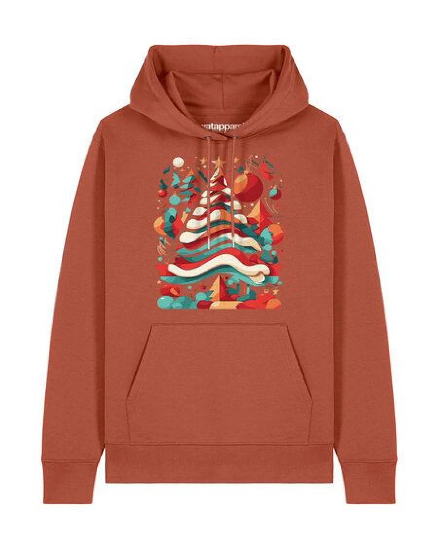 watapparel Hoodie Unisex Christmas Tree – Ansicht 2