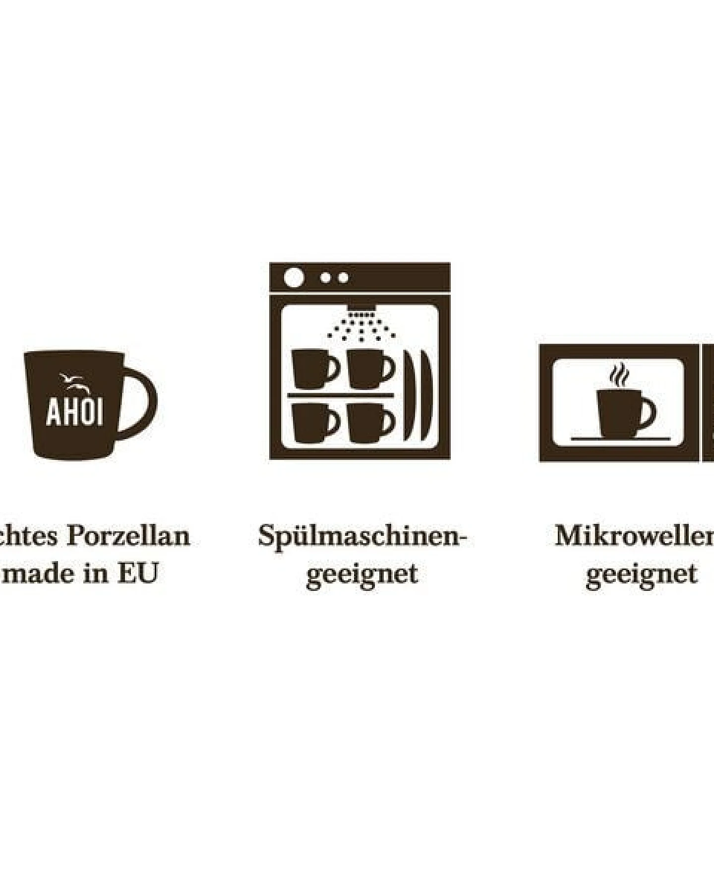 Bow & Hummingbird Großer Porzellanbecher Meer Bitte – Ansicht 4