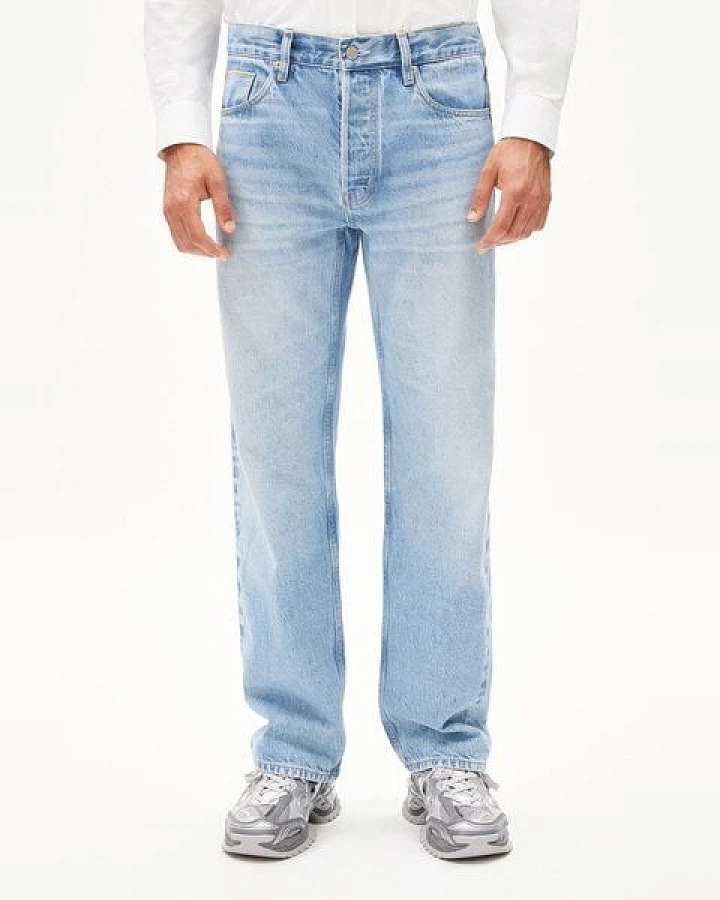 ARMEDANGELS AARY Herren Straight Jeans Bio-Baumwoll Mix Comfort Stretch