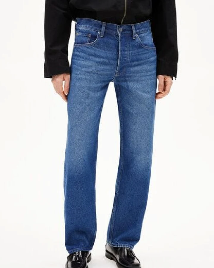 ARMEDANGELS AARY Herren Straight Jeans Bio-Baumwoll Mix Comfort Stretch