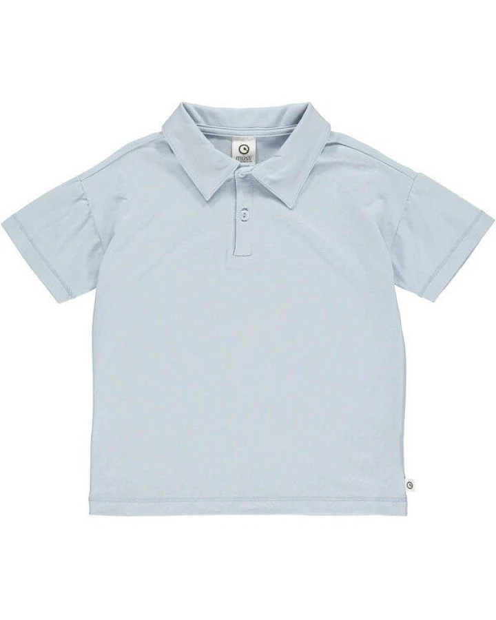 Fred's World by Green Cotton "Green Cotton" Polo - T-Shirt hellblau