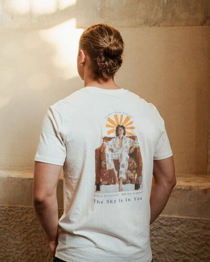 Kultgut Artdesign - Shirt aus recycelter Biobaumwolle /Protect Your Energy