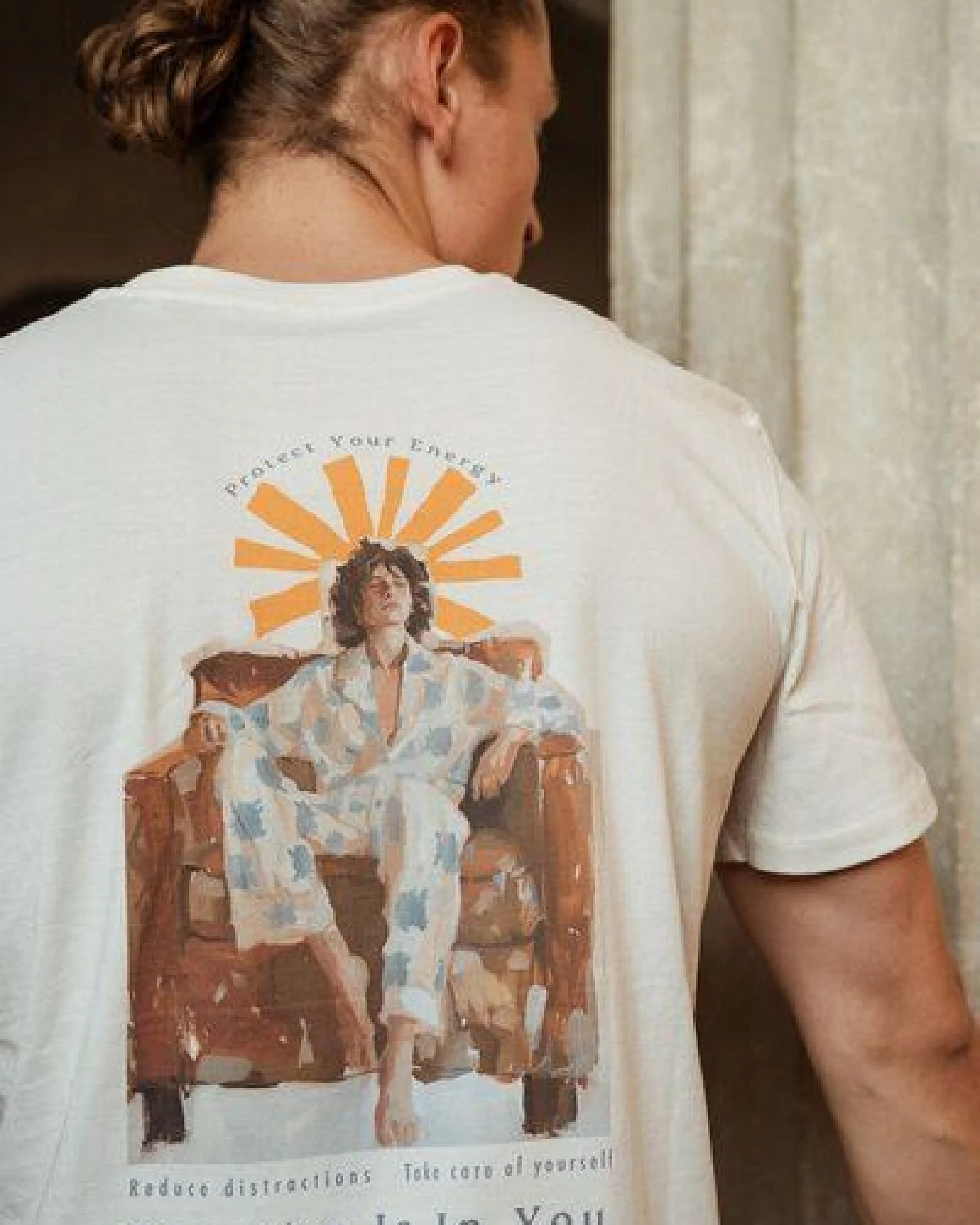 Kultgut Artdesign - Shirt aus recycelter Biobaumwolle /Protect Your Energy – Ansicht 3