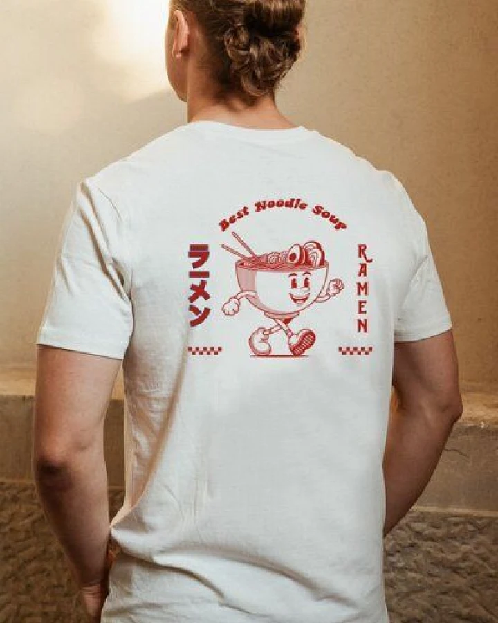 Kultgut Artdesign - Shirt aus recycelter Biobaumwolle /Ramen