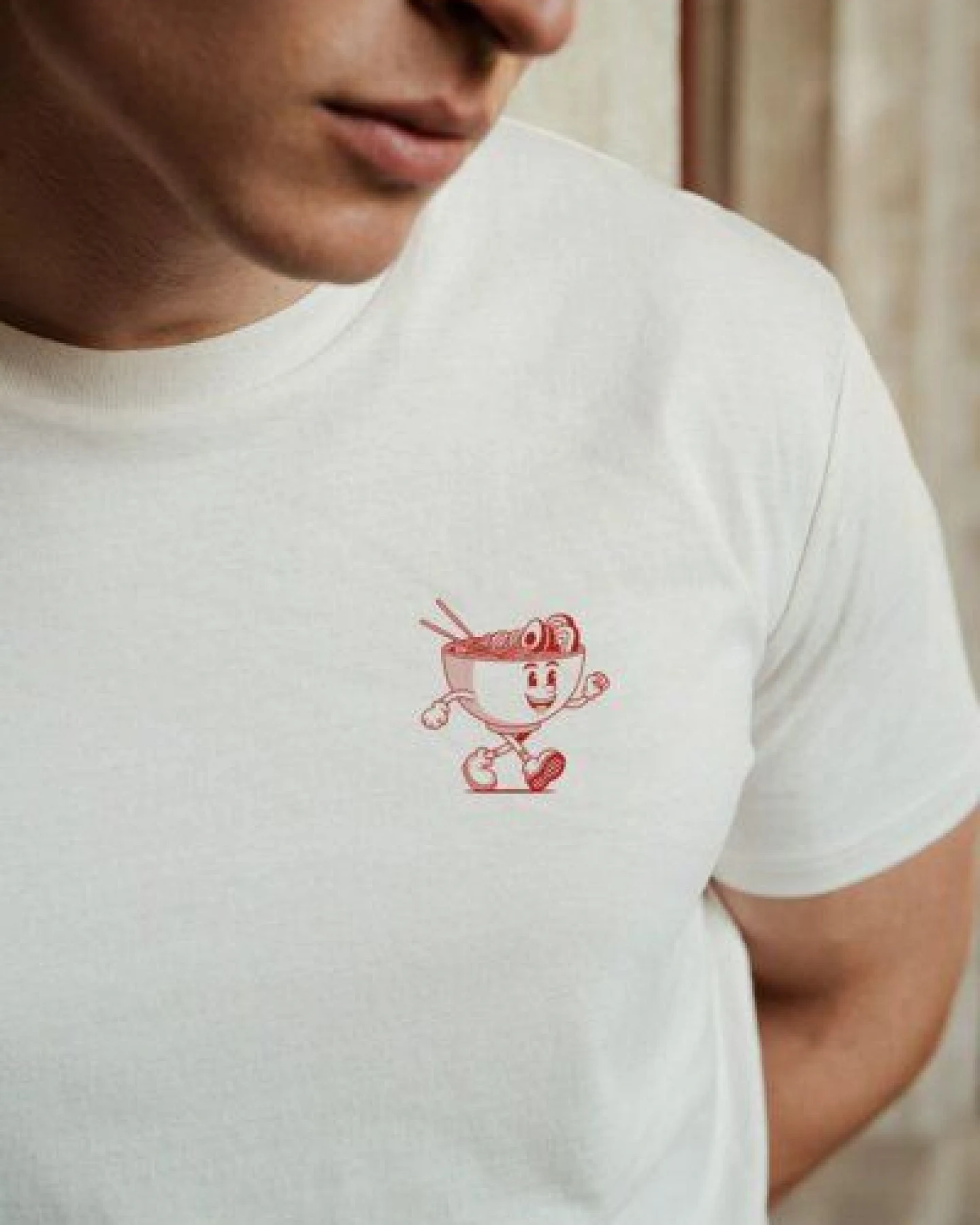 Kultgut Artdesign - Shirt aus recycelter Biobaumwolle /Ramen – Ansicht 2