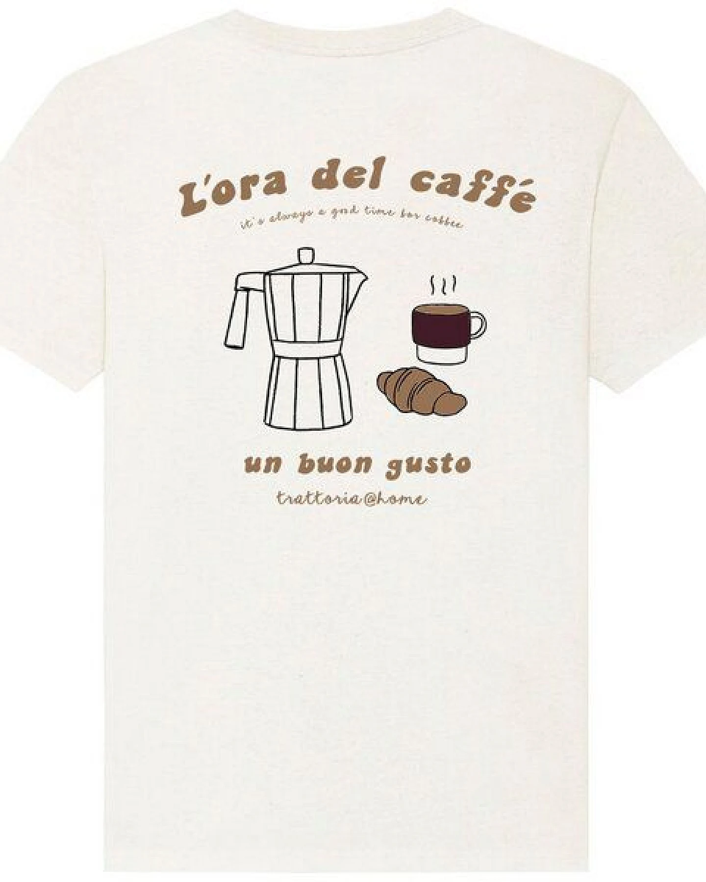 Kultgut Artdesign - Shirt aus recycelter Biobaumwolle / Caffé – Ansicht 2