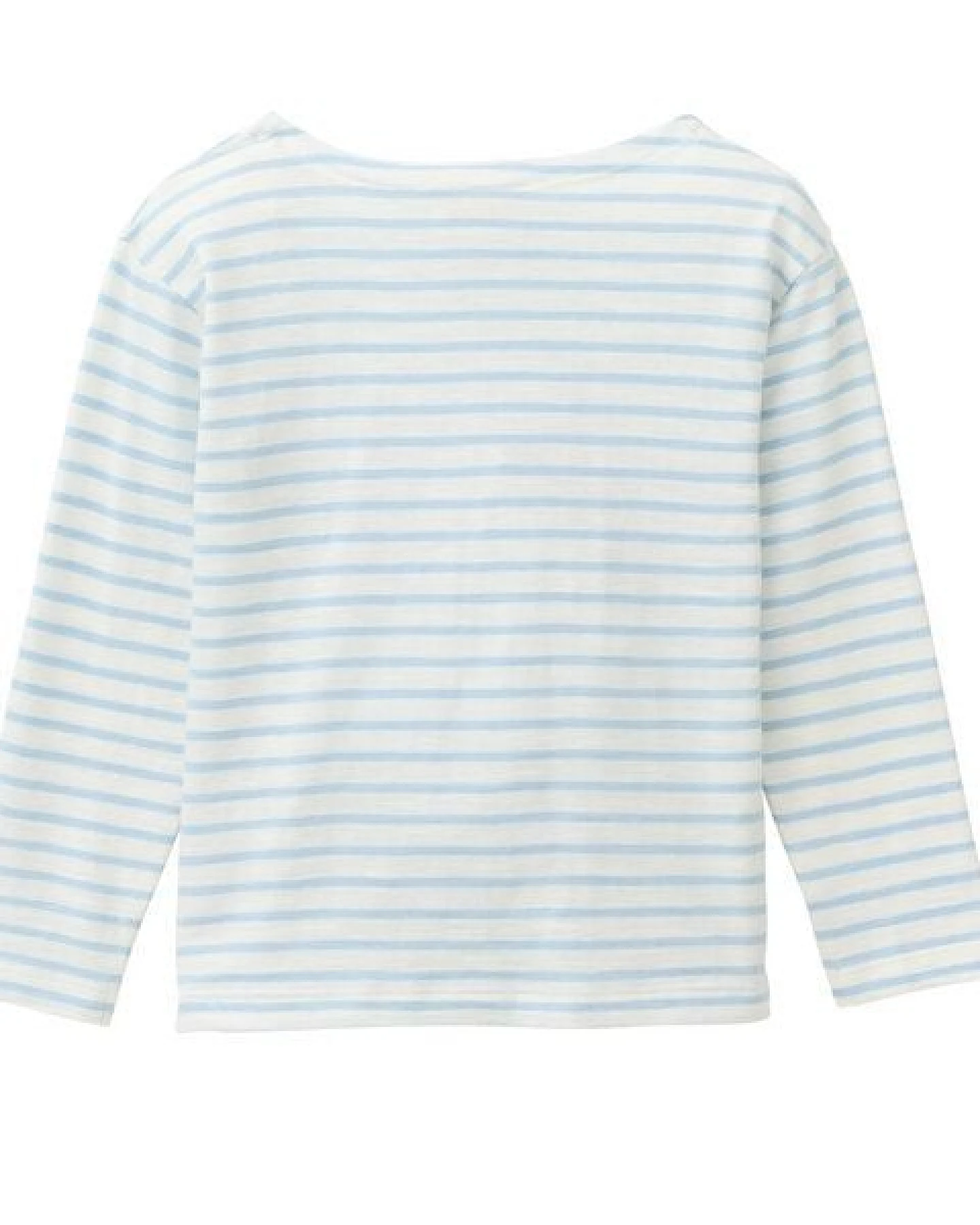 People Wear Organic "Langarmshirt, blau geringelt, ""Regenbogen"", Bio-Baumwolle" – Ansicht 3