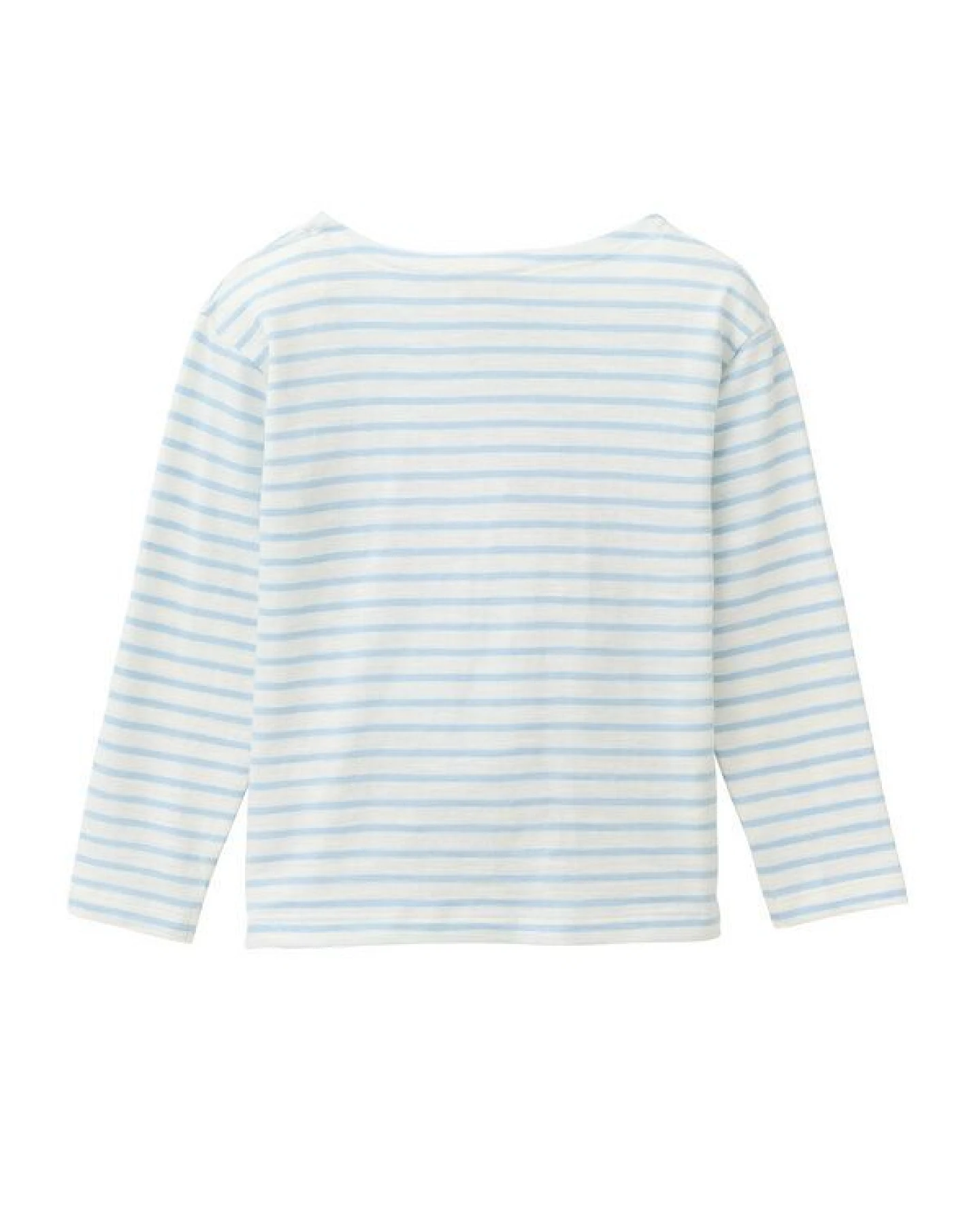 People Wear Organic "Langarmshirt, blau geringelt, ""Regenbogen"", Bio-Baumwolle" – Ansicht 3