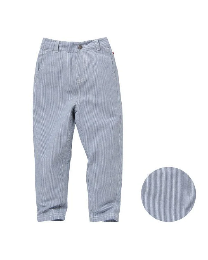 People Wear Organic Hose, blau gestreift, Bio-Baumwolle