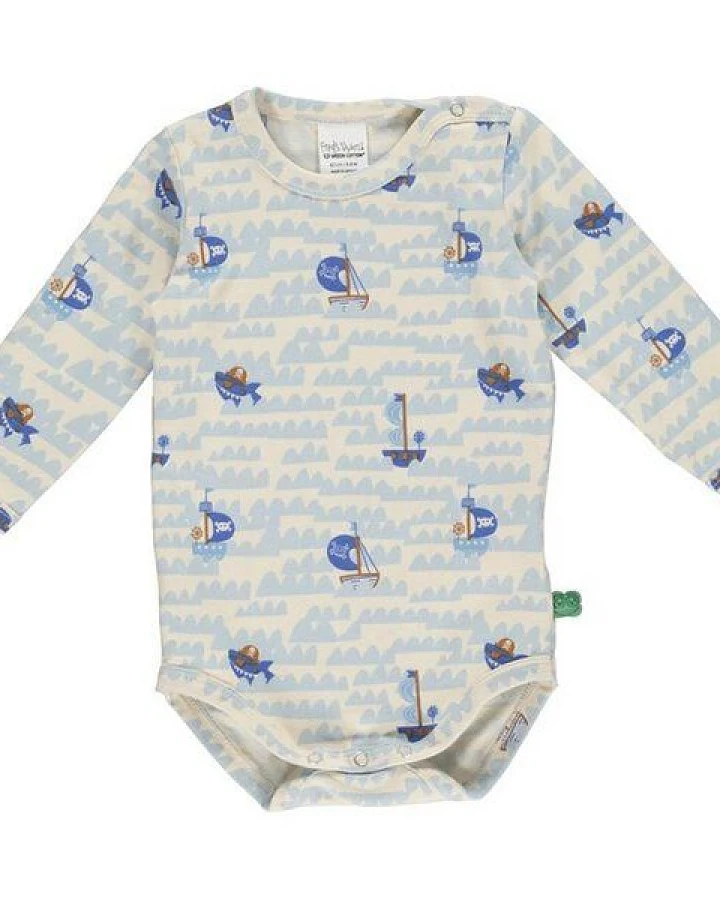Fred's World by Green Cotton "Green Cotton" Body Langarm Pirat