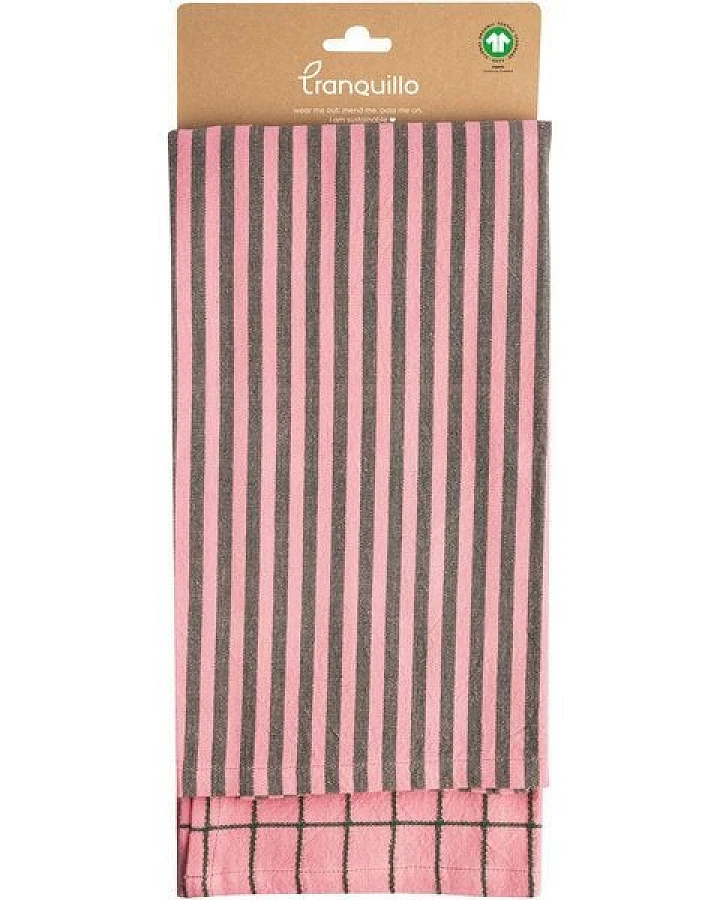 TRANQUILLO Geschirrtuch INDUSTRIAL 2er Set, GOTS-zertifiziert, 70 x 50 cm (TEX158, TEX159, TEX160)