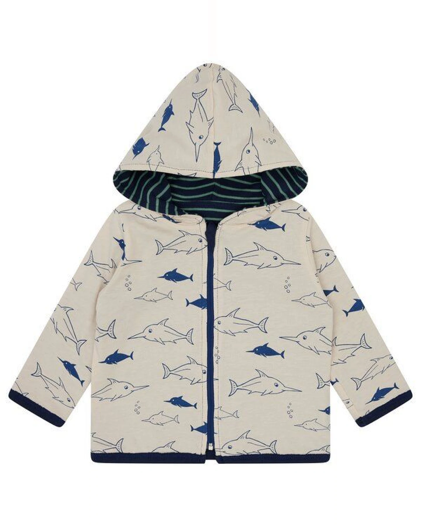 loud + proud Babys & Kinder Wendejacke mit Kapuze, GOTS-zertifiziert – Ansicht 2
