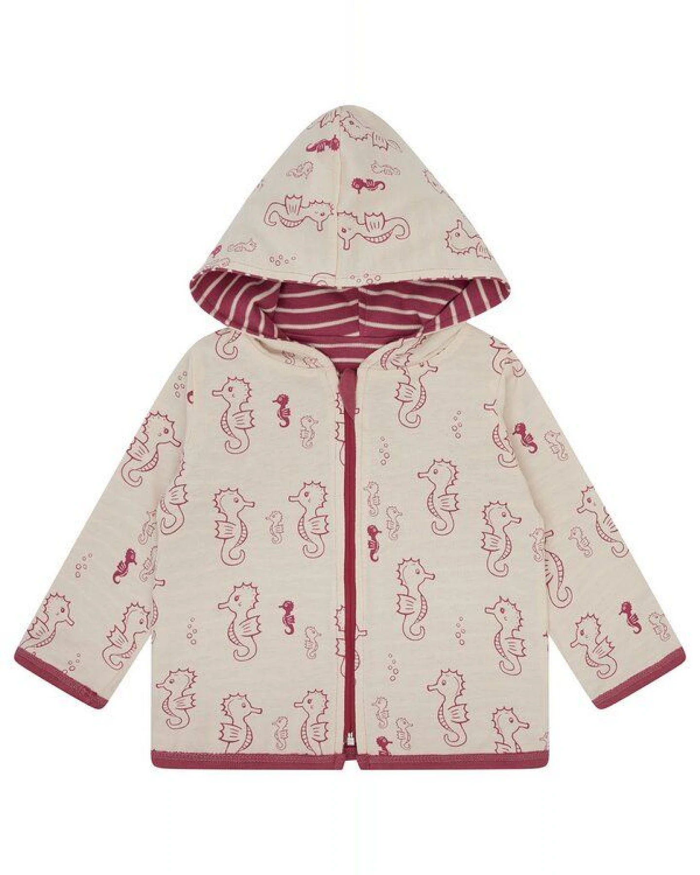 loud + proud Babys & Kinder Wendejacke mit Kapuze, GOTS-zertifiziert – Ansicht 2