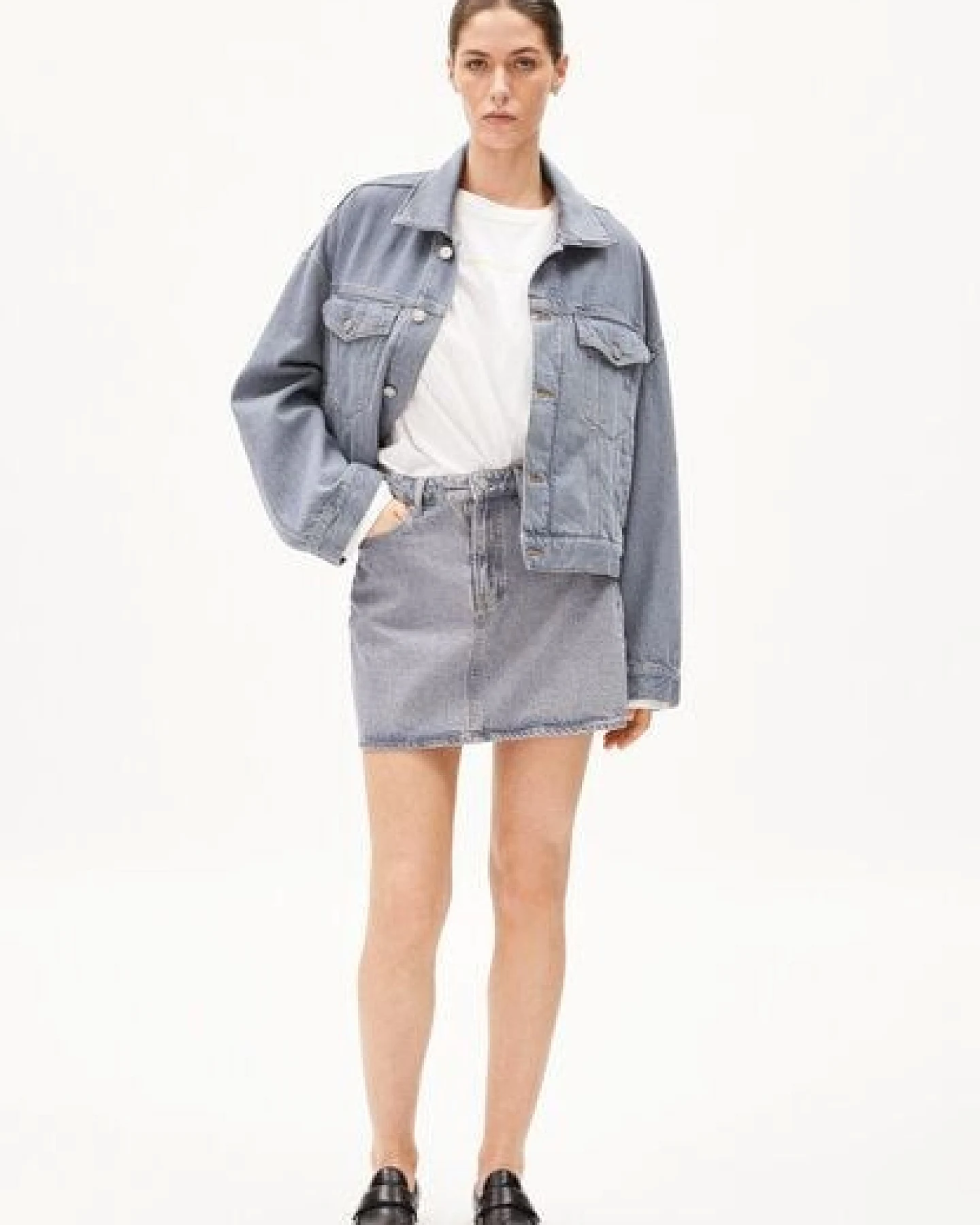 ARMEDANGELS AACUMERI Damen Jeansrock aus Bio-Baumwoll Mix – Ansicht 4