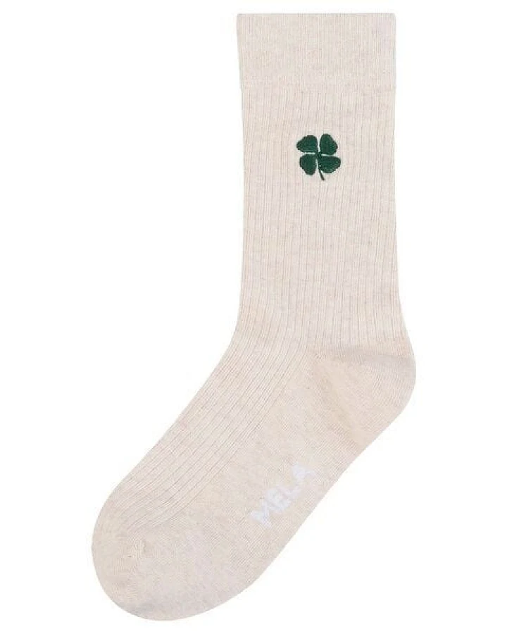 Gerippte Socken Stickerei 1er Pack
